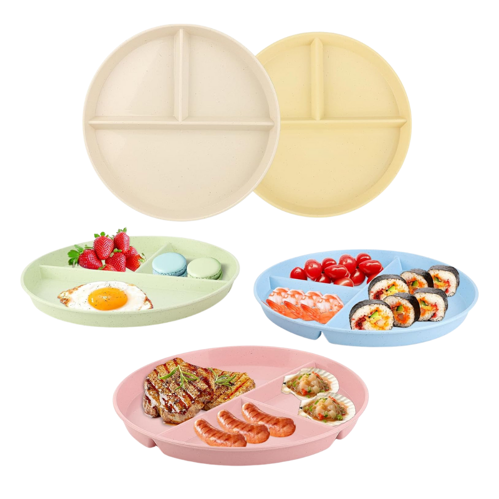 Assiette compartimentée